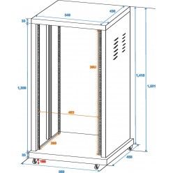 ROADINGER Steel Rack SR-19, 30U